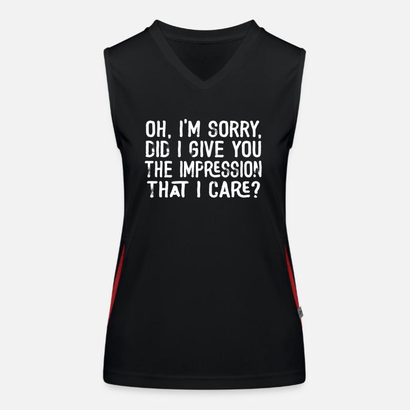 Indifference Sarcasm Different Attitude Women's Functional Contrast Tank Top