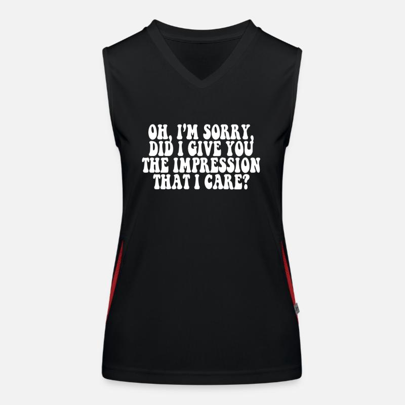 Indifference Sarcasm Different Attitude Women's Functional Contrast Tank Top