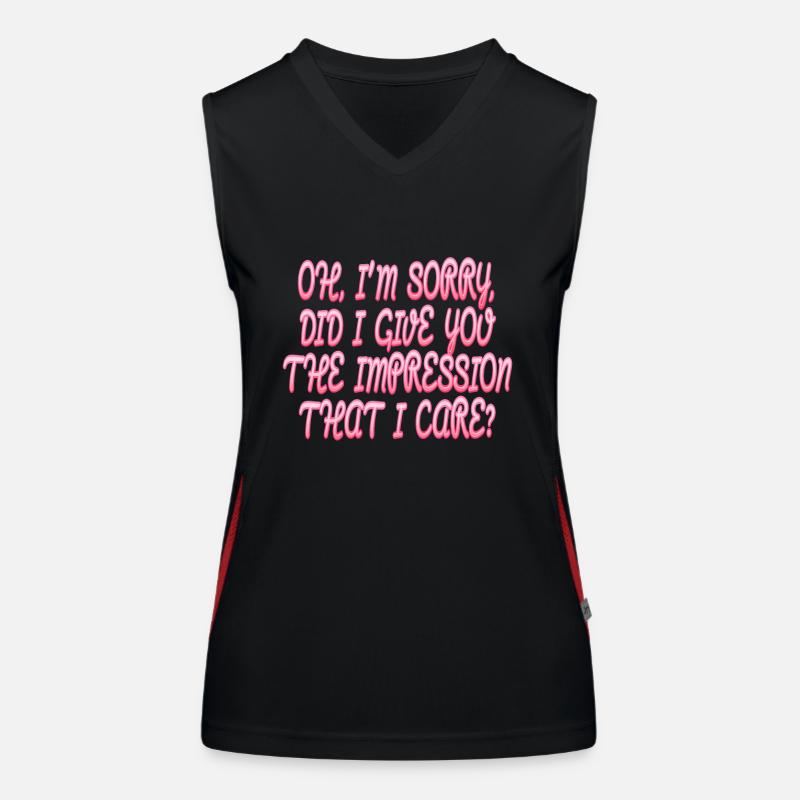 Indifférence, Sarcasme, Attitude différente Débardeur respirant contrasté Femme