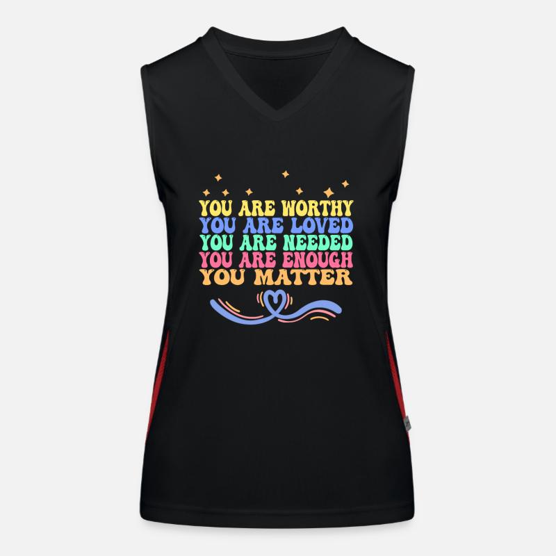 Dépression et conscience bipolaire : Débardeur respirant contrasté Femme