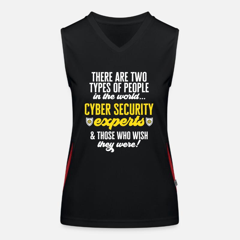 Cybersecurity Hacker IT-Sicherheit Funktionelles Kontrast-Tank Top für Frauen