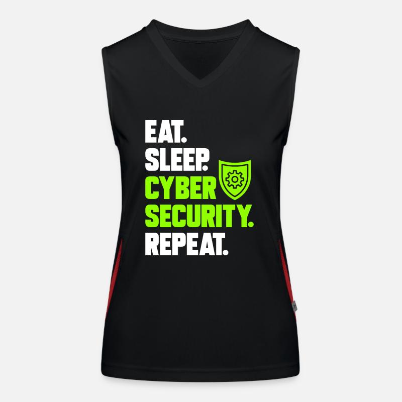 Cybersécurité Hackers Sécurité informatique Débardeur respirant contrasté Femme