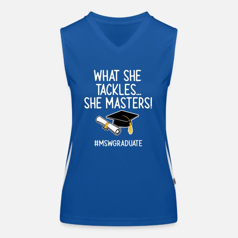 Master Of Social Work Social Work Studies Women's Functional Contrast Tank Top