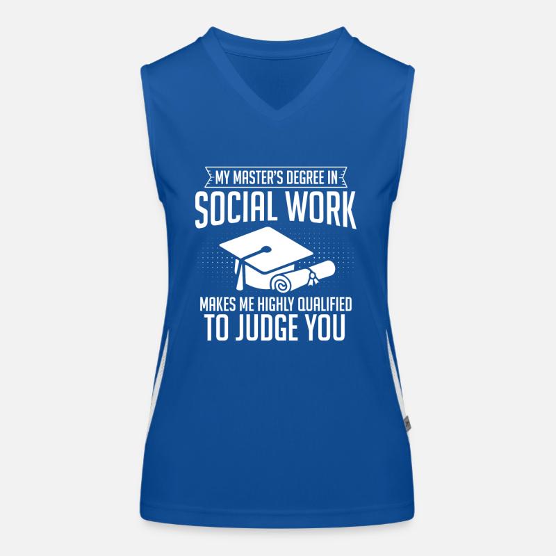 Master Of Social Work Social Work Studies Women's Functional Contrast Tank Top