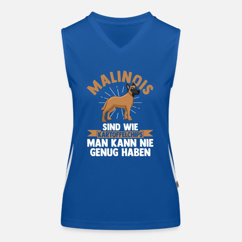 Belgischer Schäferhund Hund Malinois Funktionelles Kontrast-Tank Top für Frauen