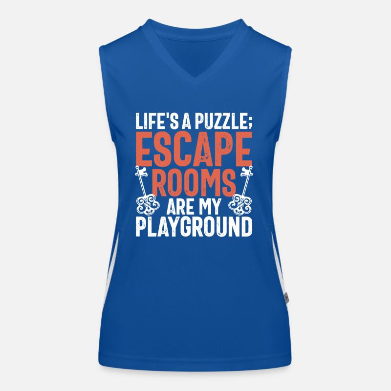 Salle d’évasion Débardeur respirant contrasté Femme