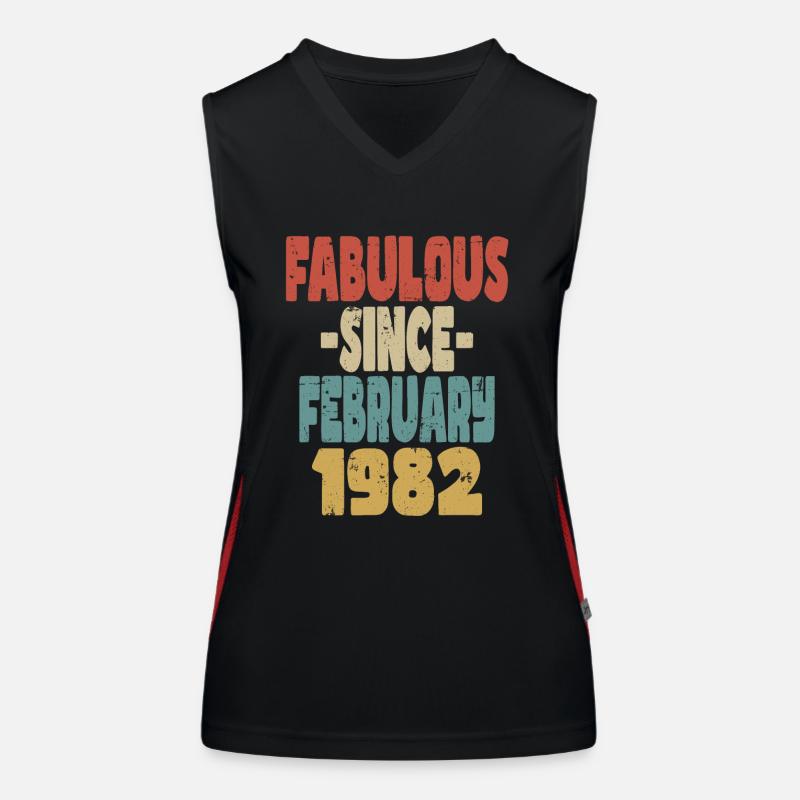 Fabuleux Février 1982 Débardeur respirant contrasté Femme