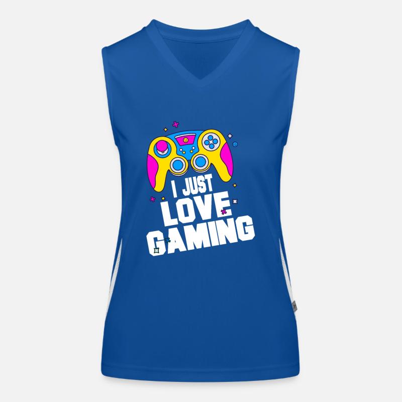 Passion pour le jeu – Bunter Controller Desig Débardeur respirant contrasté Femme