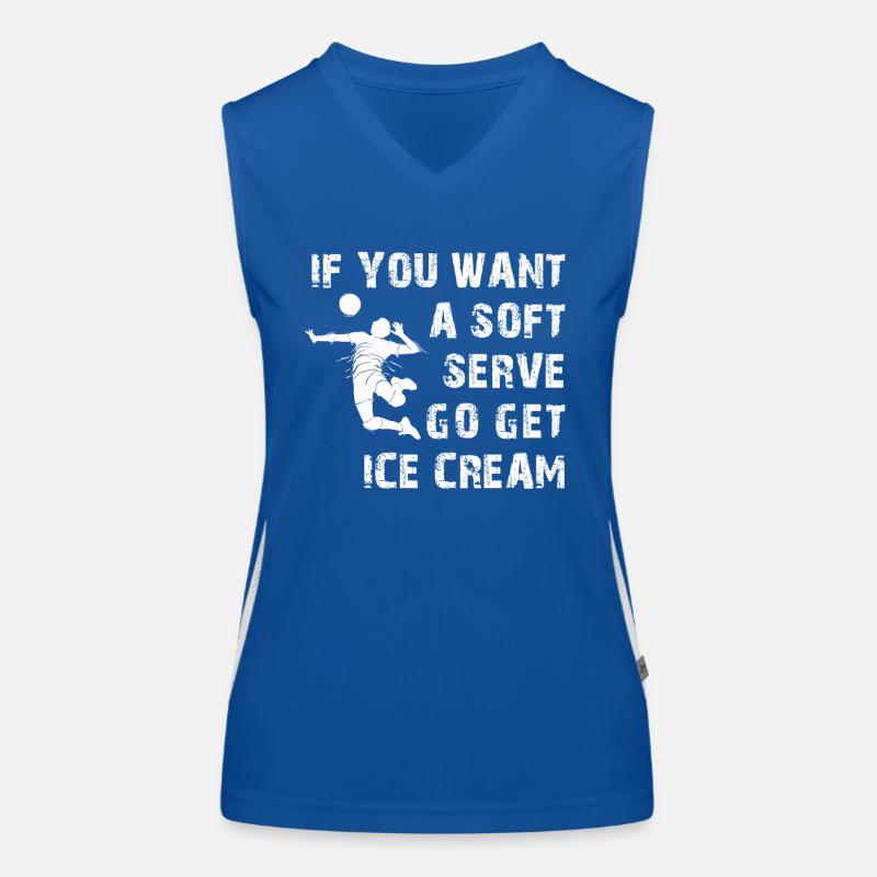 Wenn Sie eine Softportion wollen, besorgen Sie sich Eis Funktionelles Kontrast-Tank Top für Frauen