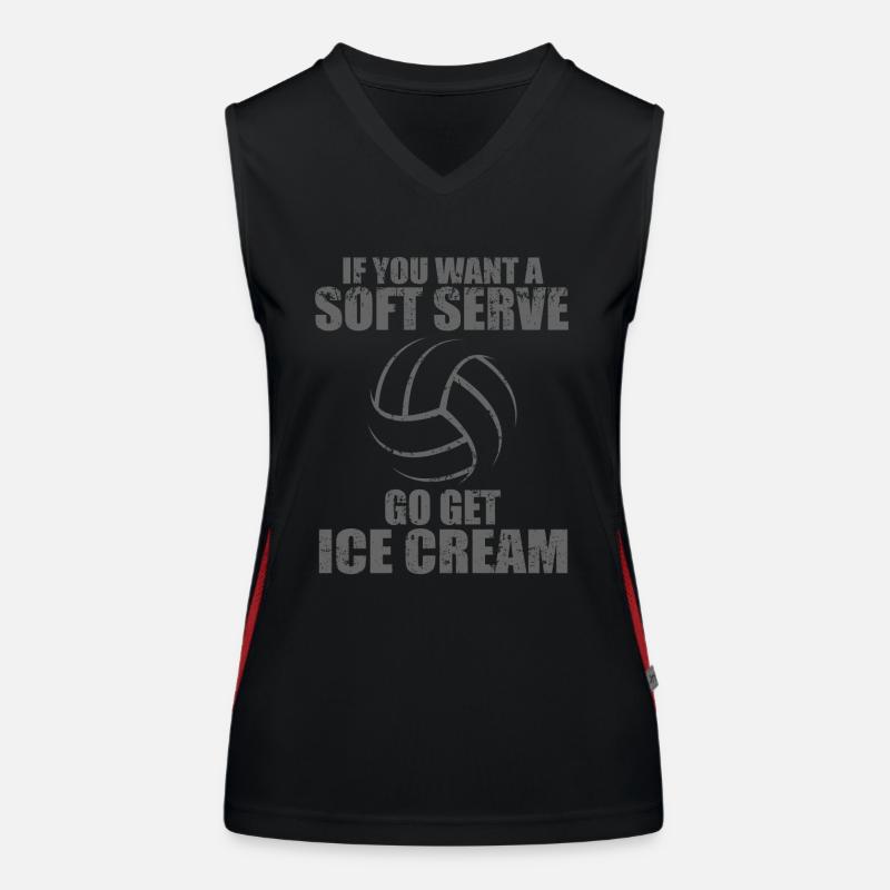 Wenn Sie eine Softportion wollen, besorgen Sie sich Eis Funktionelles Kontrast-Tank Top für Frauen