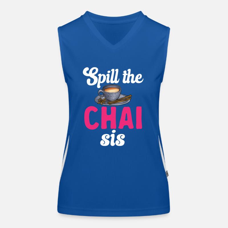 Chai Tee Masala Chai Funktionelles Kontrast-Tank Top für Frauen