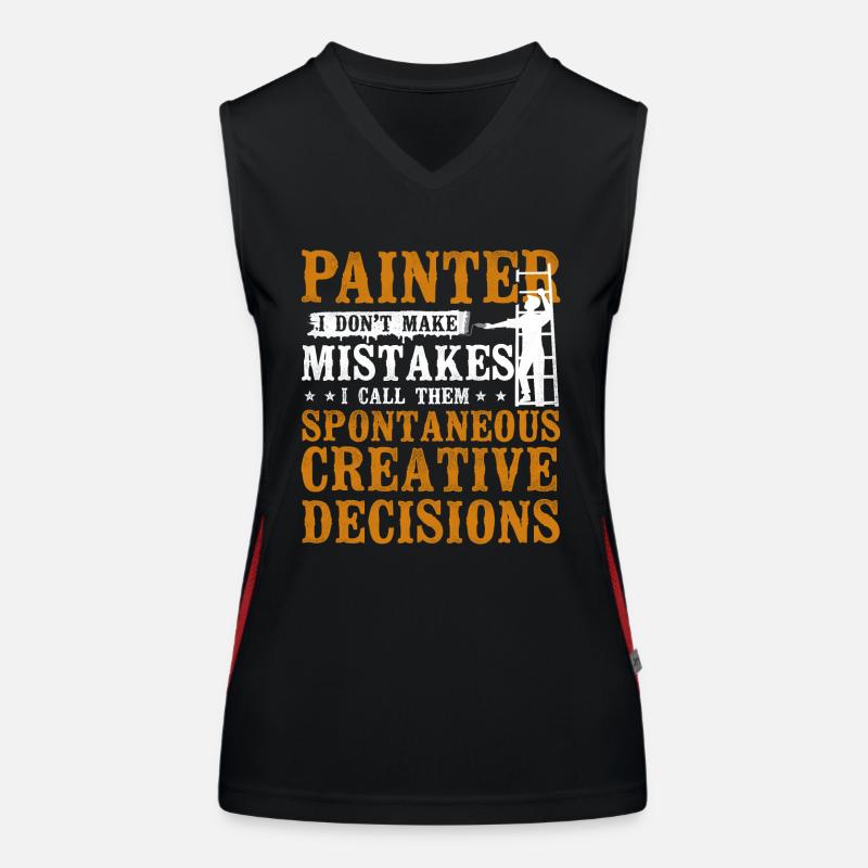 House Painter Decorator Painter I Funktionelles Kontrast-Tank Top für Frauen