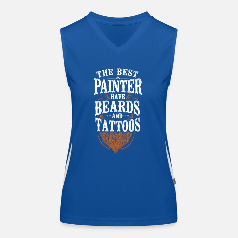 House Painter Decorator Beard Funktionelles Kontrast-Tank Top für Frauen