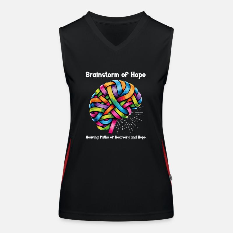 Schlaganfall-überlebende Schlaganfall-bewusstsein Funktionelles Kontrast-Tank Top für Frauen
