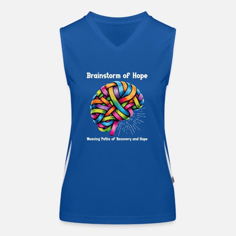 Schlaganfall-überlebende Schlaganfall-bewusstsein Funktionelles Kontrast-Tank Top für Frauen