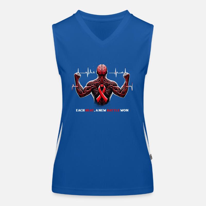 Schlaganfall-überlebende Schlaganfall-bewusstsein Funktionelles Kontrast-Tank Top für Frauen