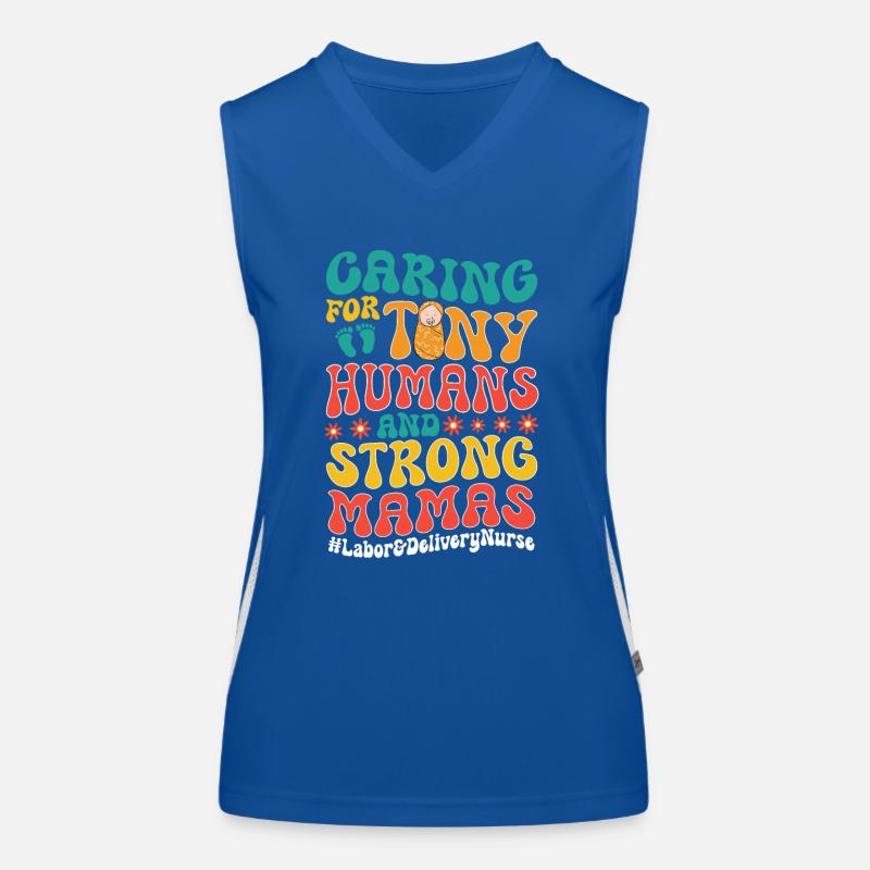 Krankenschwester Baby Entbindungsschwester Funktionelles Kontrast-Tank Top für Frauen