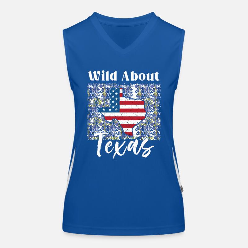 Wildflower Fields Wildflowers Bluebonnet Women's Functional Contrast Tank Top