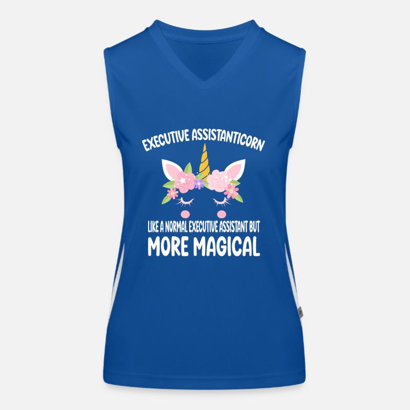 Executive Assistanticorn like a normal Assistant Funktionelles Kontrast-Tank Top für Frauen