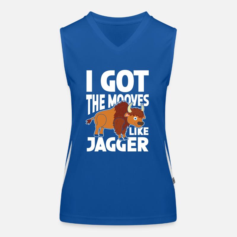 I Got The Mooves für einen Bison-Fan oder Funktionelles Kontrast-Tank Top für Frauen