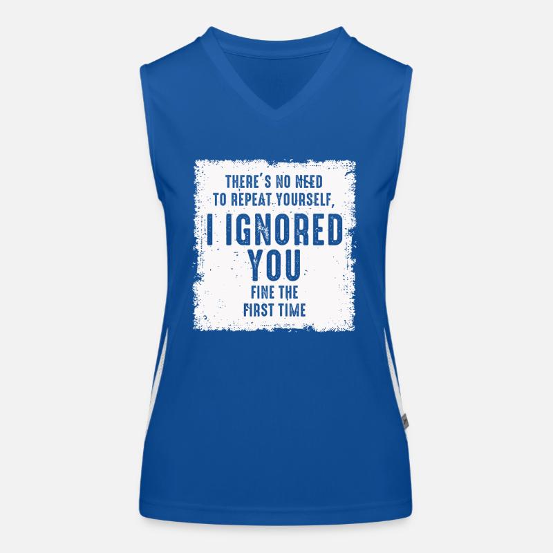 Il n’est pas nécessaire de vous répéter Débardeur respirant contrasté Femme