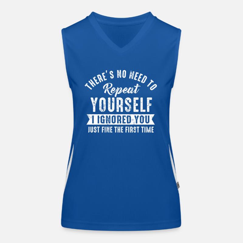 Il n’est pas nécessaire de vous répéter Débardeur respirant contrasté Femme