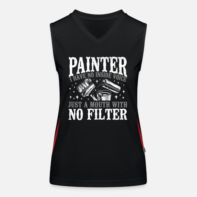 House Painter Decorator Painter I Funktionelles Kontrast-Tank Top für Frauen