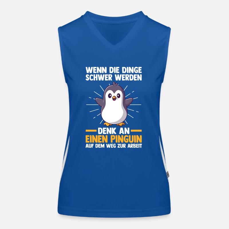Pingouin mignon Débardeur respirant contrasté Femme