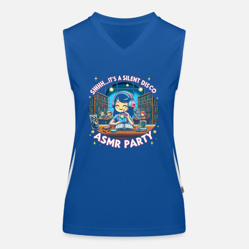 Asmr Whispering Asmr Enthusiast Mindfulness Women's Functional Contrast Tank Top