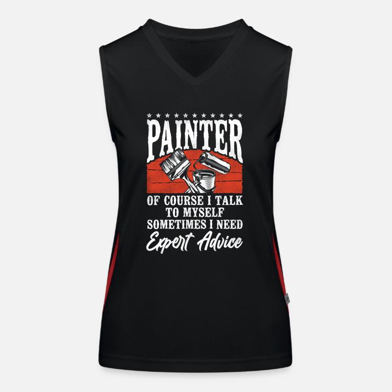 House Painter Decorator Painter Of Funktionelles Kontrast-Tank Top für Frauen