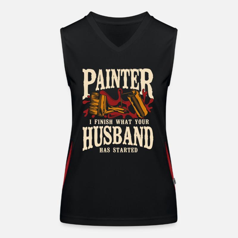 House Painter Decorator Painter I Funktionelles Kontrast-Tank Top für Frauen