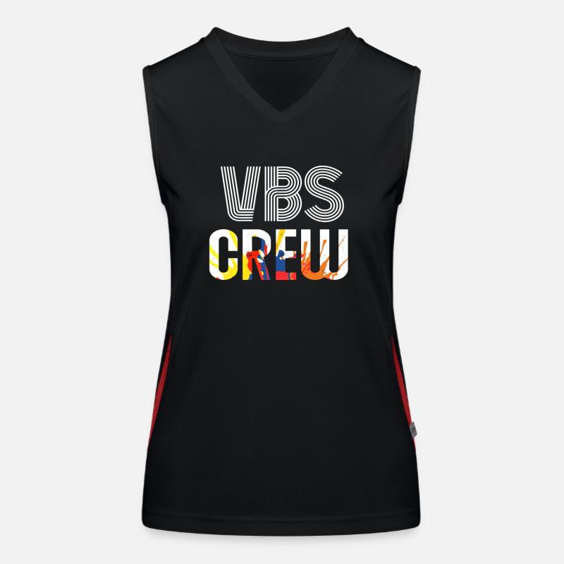 VBS Bunte Bibel Ferienschule Liebe Funktionelles Kontrast-Tank Top für Frauen