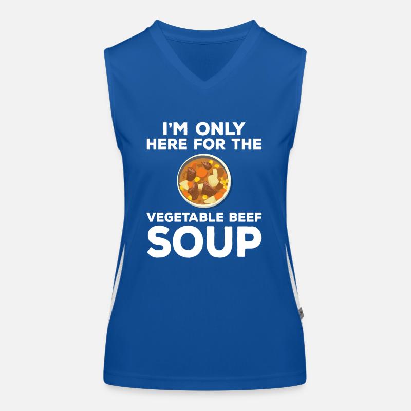 Recipe for Vegetable Vegetable Beef Soup Costume Women's Functional Contrast Tank Top