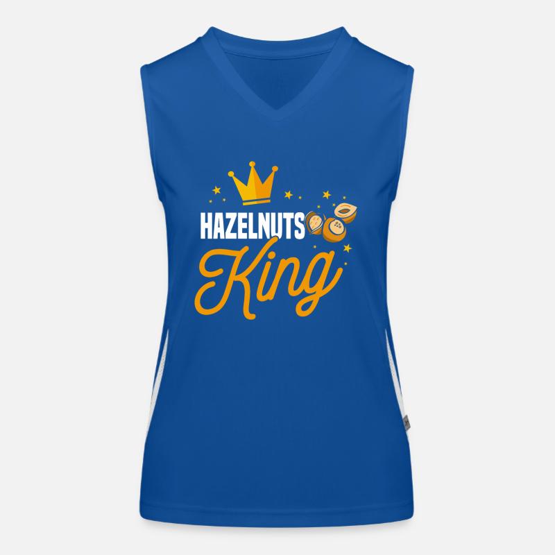 Hazelnuss König Funktionelles Kontrast-Tank Top für Frauen