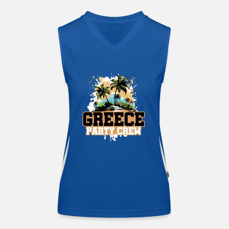 Grèce Party Crew Vacances Débardeur respirant contrasté Femme