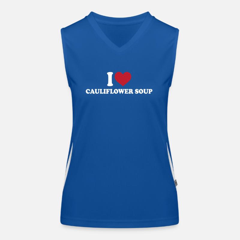 hausgemacIch Liebe Blumenkohlsuppe Funktionelles Kontrast-Tank Top für Frauen