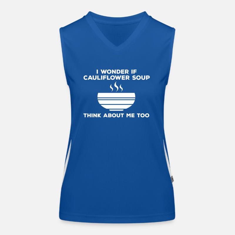 Blumenkohlsuppe Funktionelles Kontrast-Tank Top für Frauen