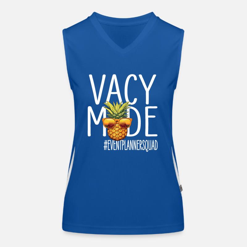 Eventplanner Vacation Vacy Mode Eventplannersquad Women's Functional Contrast Tank Top