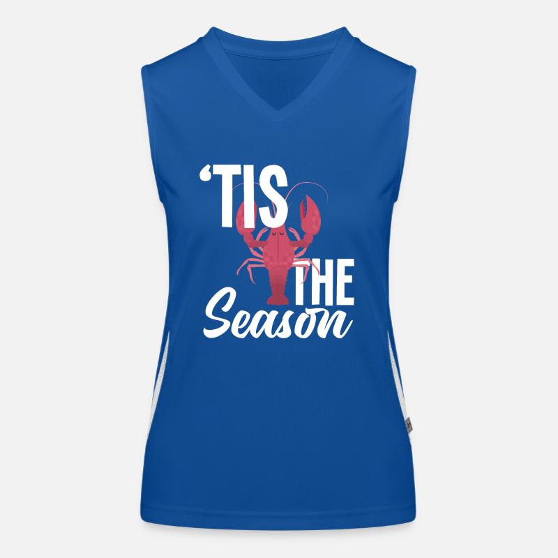 Langusten Saison Spruch Geschenk Funktionelles Kontrast-Tank Top für Frauen
