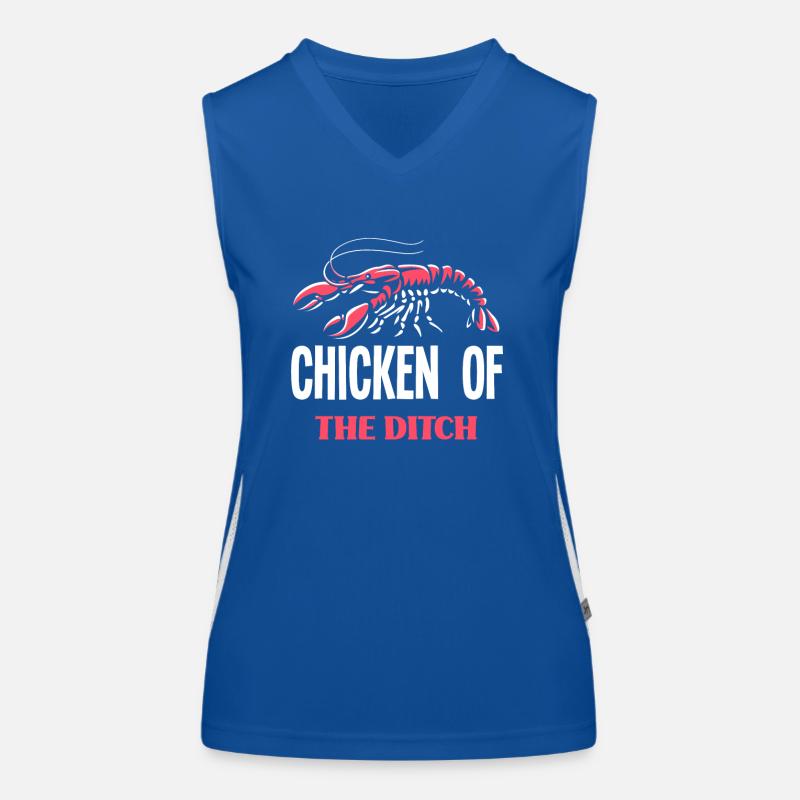 Crawfish Chicken Seafood Women's Functional Contrast Tank Top