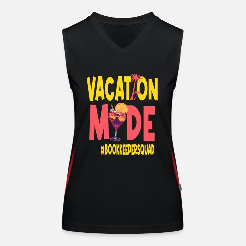 Comptable Vacances Mode Vacy Bookkeepersquad Débardeur respirant contrasté Femme