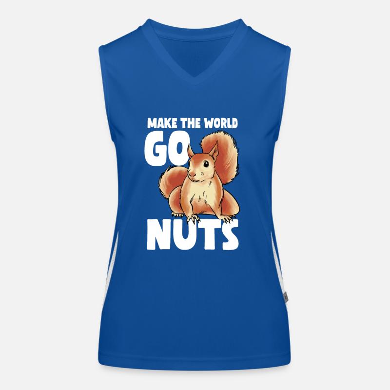 Eichhörnchen Funktionelles Kontrast-Tank Top für Frauen