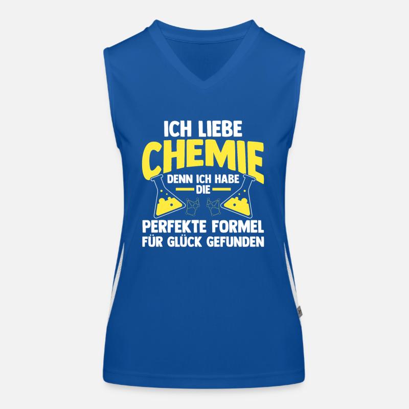 Chimiste Sciences Physique Chimie Débardeur respirant contrasté Femme