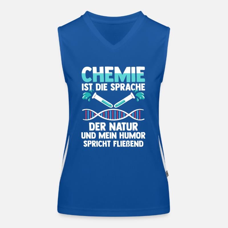 Chemist Science Physics Chemistry Women's Functional Contrast Tank Top