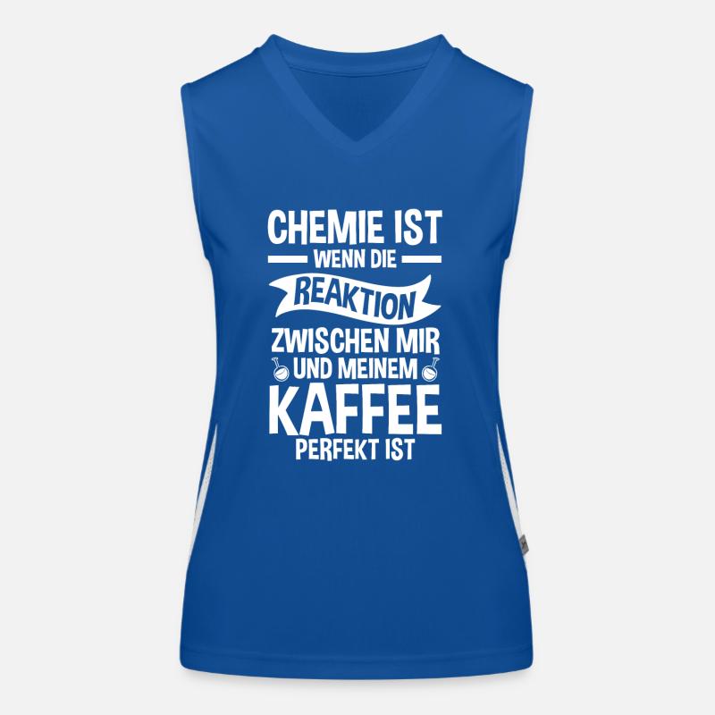 Café Chimiste Science Physique Chimie Débardeur respirant contrasté Femme