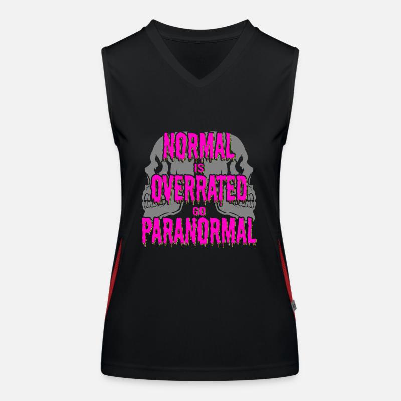 Paranormal Ghost Hunter Normal Is Overrated Gifts Funktionelles Kontrast-Tank Top für Frauen