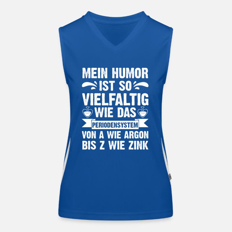 Chemist Science Physics Chemistry Women's Functional Contrast Tank Top