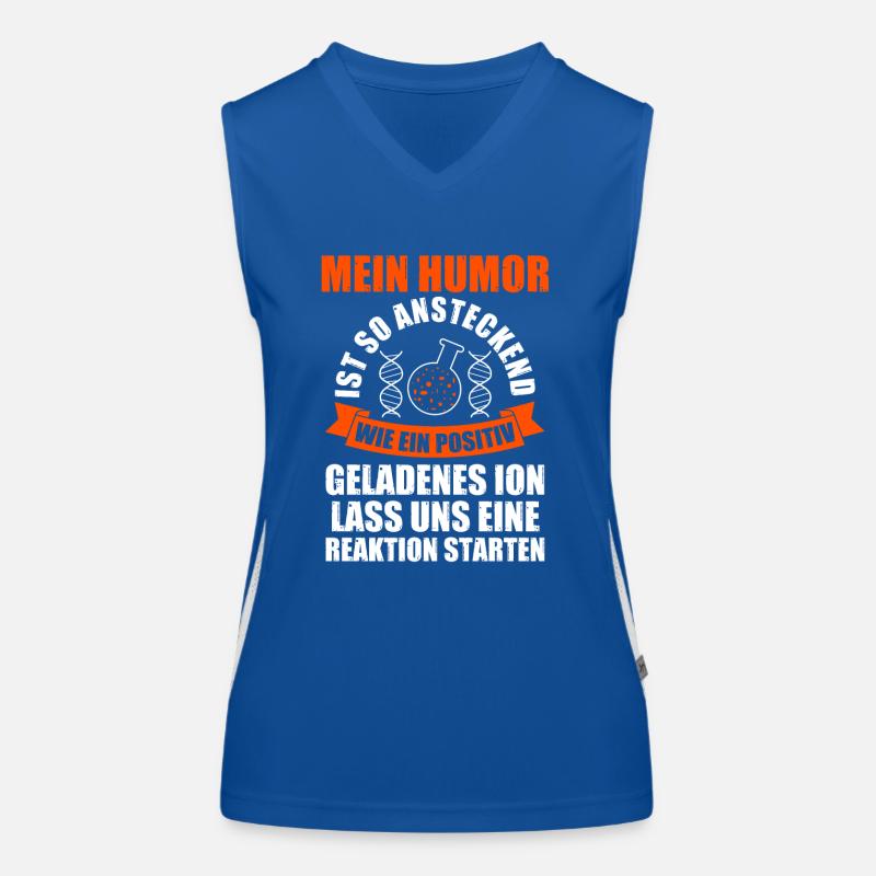 Chemist Science Physics Chemistry Women's Functional Contrast Tank Top