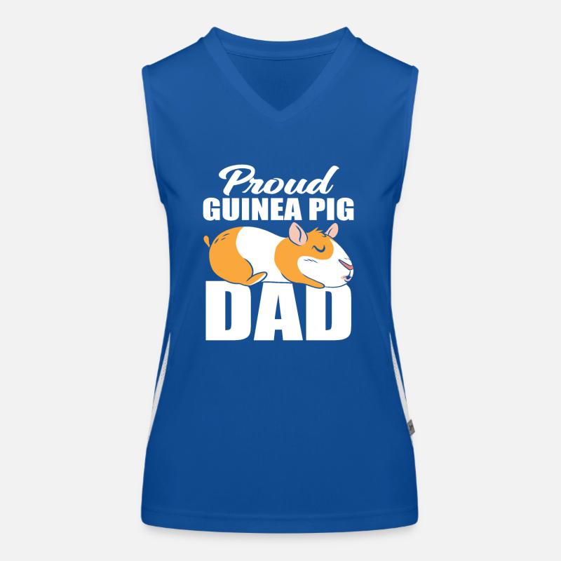 Fier papa cochon d’Inde Débardeur respirant contrasté Femme