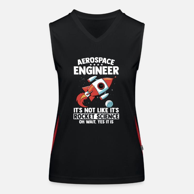 Aerospace Engineer Rocket Science Gift Women's Functional Contrast Tank Top
